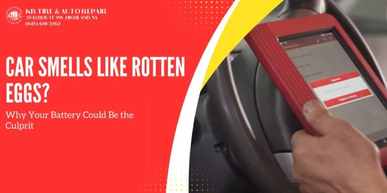 car smells like rotten eggs battery