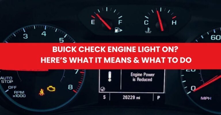 buick check engine light