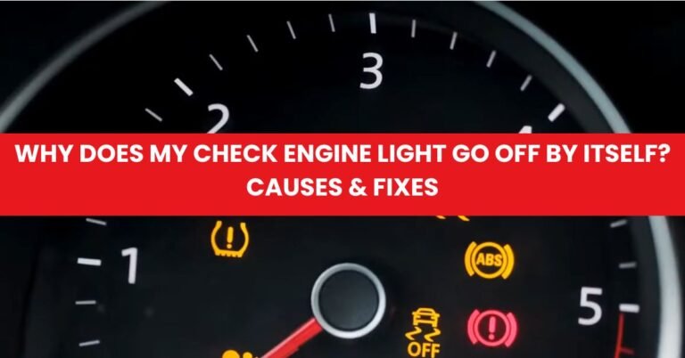 check engine light goes off by itself