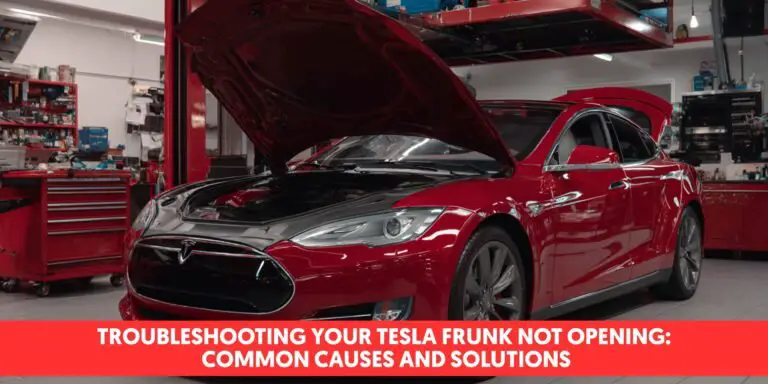 tesla frunk not opening