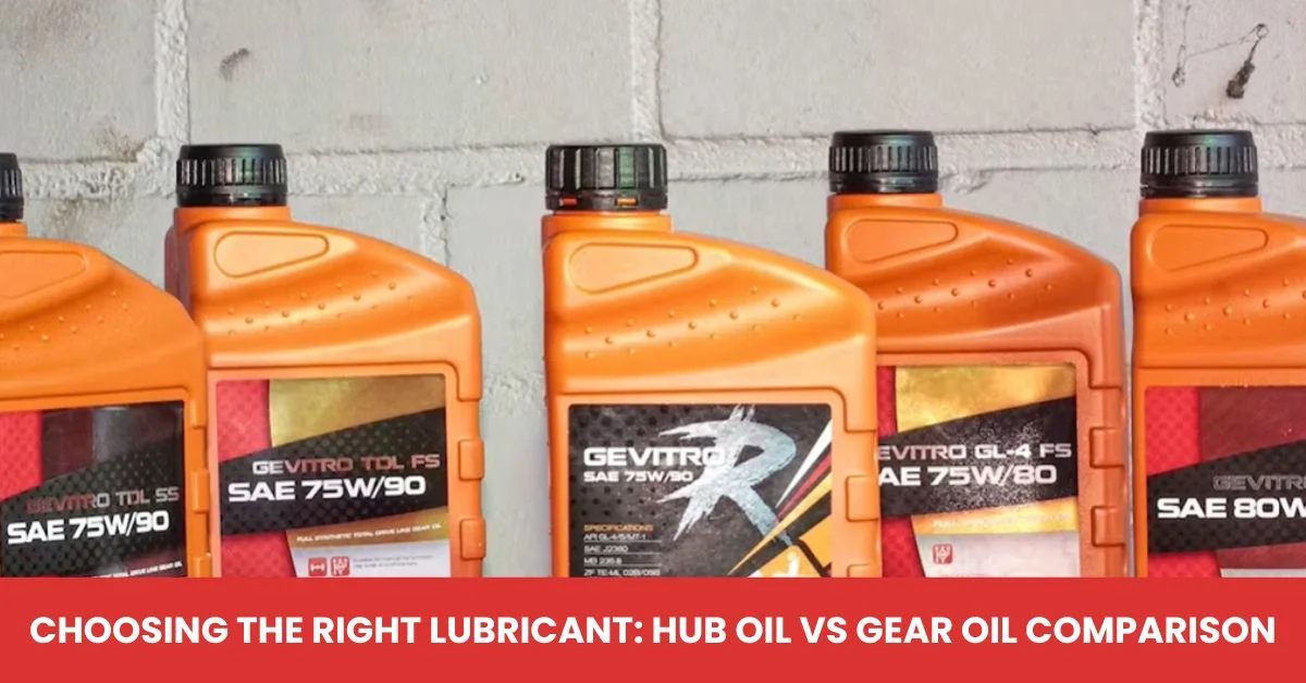 Choosing the Right Lubricant Hub Oil vs Gear Oil Comparison