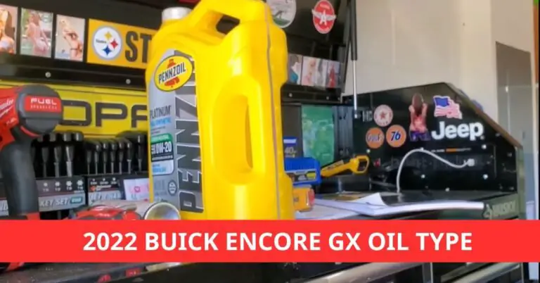 2022 buick encore gx oil type