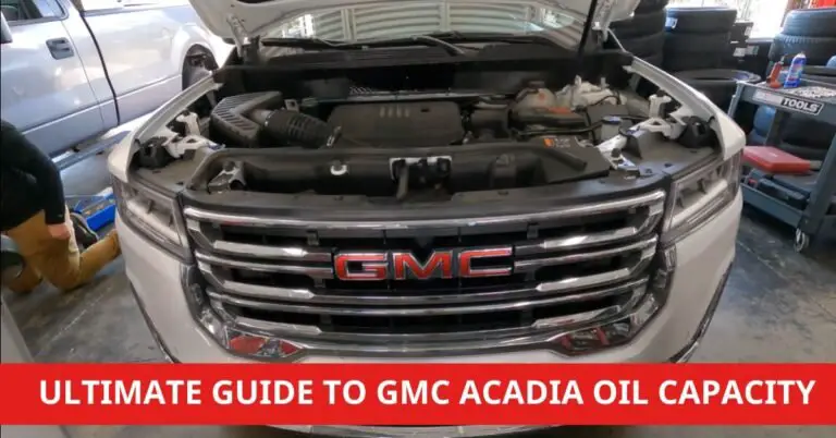 gmc acadia oil capacity