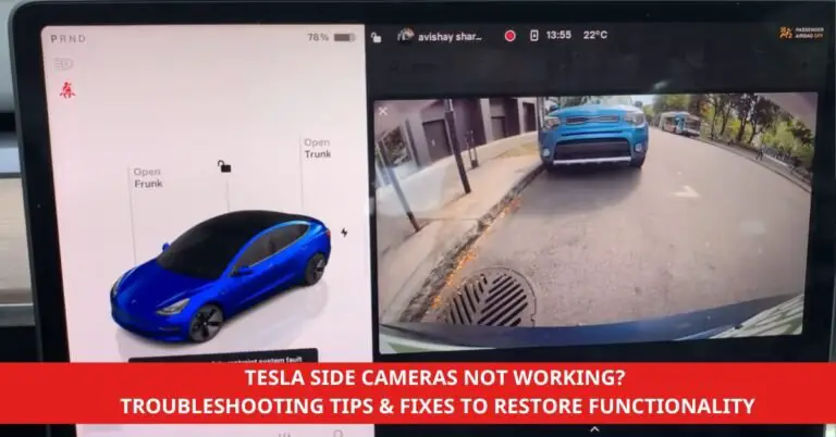 Tesla Side Cameras Not Working