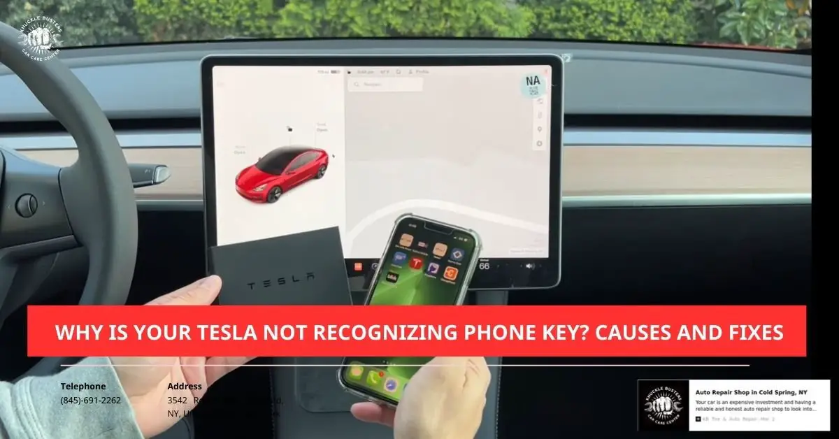 tesla not recognizing phone key