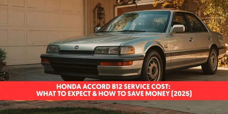 Honda Accord B12 Service Cost: What to Expect & How to Save Money (2025)