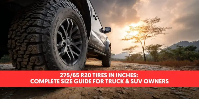 275/65 R20 Tires in Inches: Complete Size Guide for Truck & SUV Owners