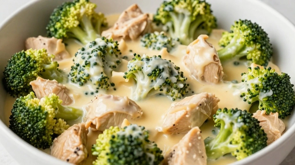 Broccoli Chicken Casserole Recipes Creamy and Comforting - Step 4: Combine Chicken and Broccoli 1
