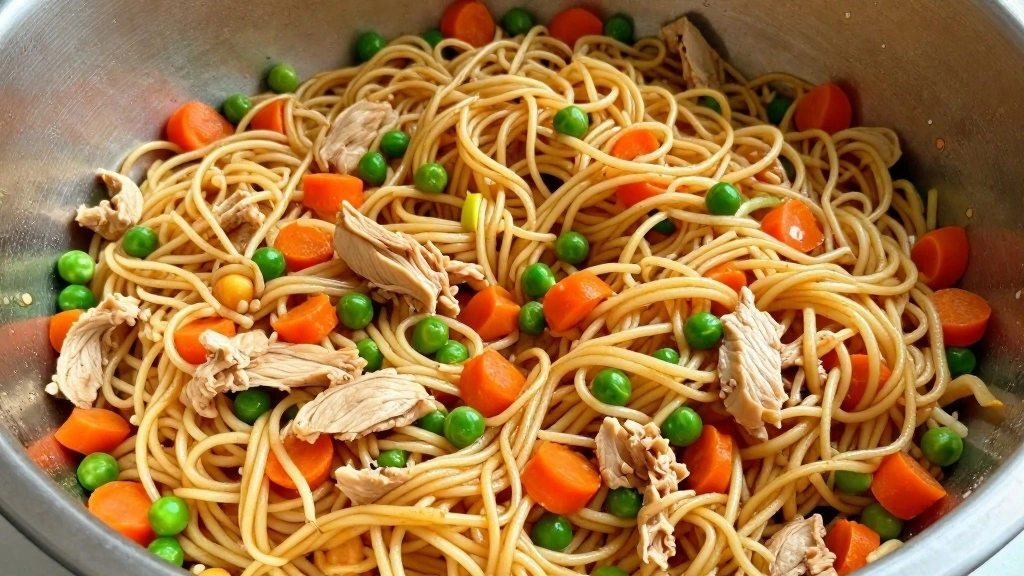 Easy Chicken and Noodle Casserole Recipes for Dinner - Step 4: Combine Ingredients 1