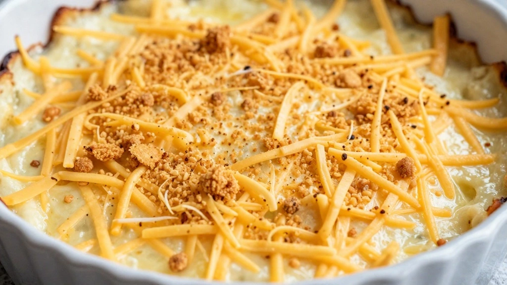 Easy Shredded Chicken Casserole Recipes Using Leftovers - Step 5: Add Cheese and Topping 1