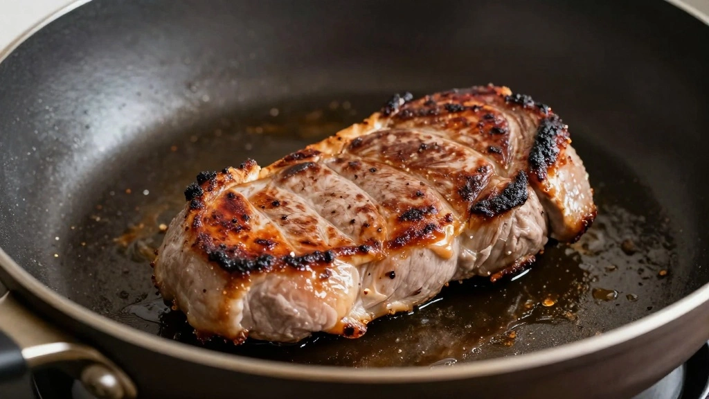 Oven-Baked Stuffed Pork Tenderloin Recipe - Step 6: Sear the Pork 1