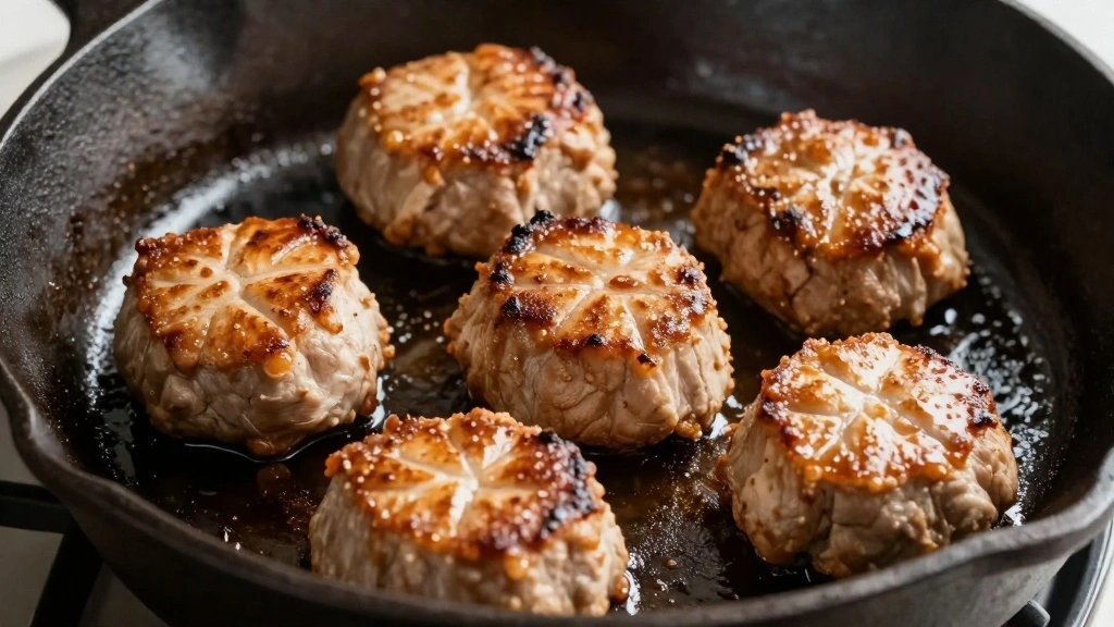 Pork Tenderloin Medallions Recipe - Step 3: Sear Medallions 1