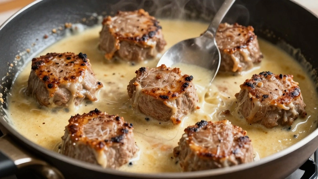 Pork Tenderloin Medallions Recipe - Step 7: Return Medallions to Skillet 1