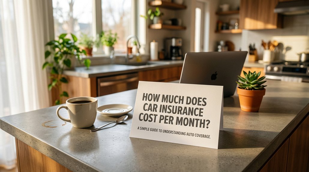 average monthly car insurance cost