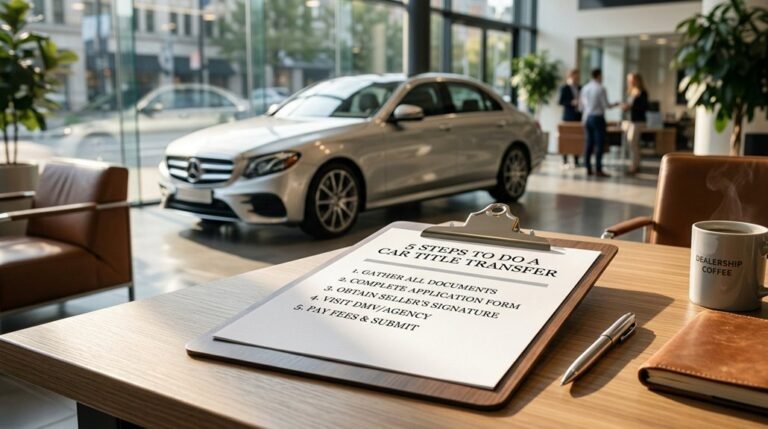 car title transfer procedure steps