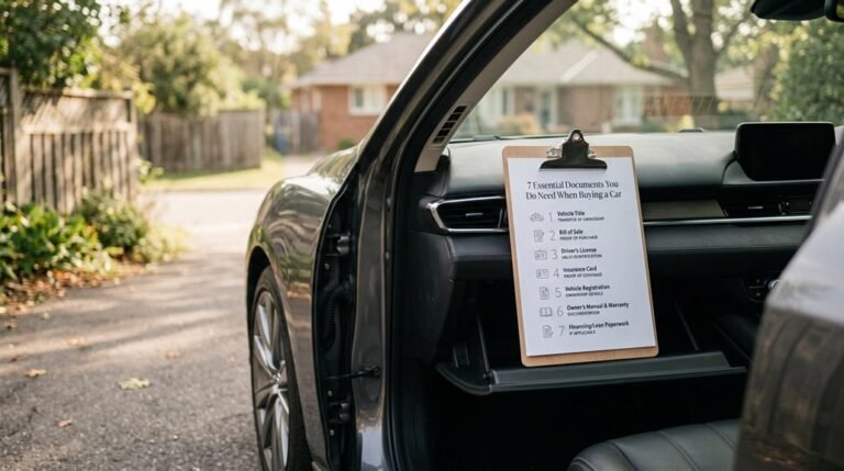 essential car purchase documents checklist