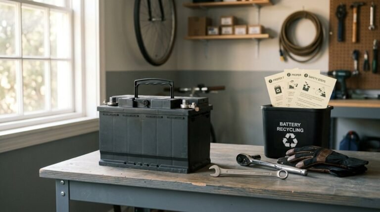 safe disposal for car battery materials