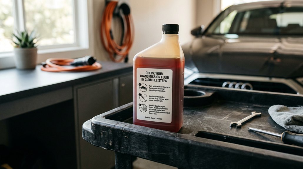 three step transmission fluid check